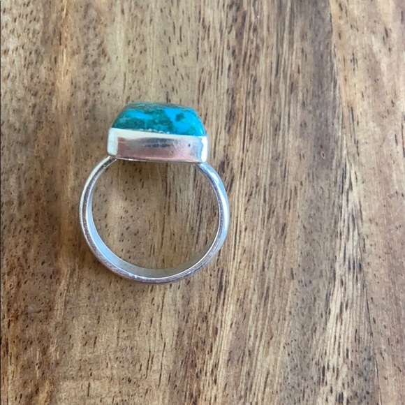 Chrysocolla Sterling Silver Ring 5! - Picture 7 of 13